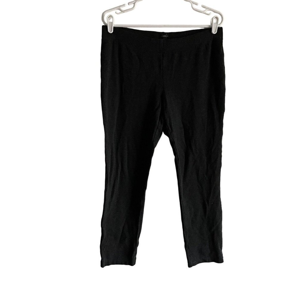 Talbots Women SZ M Dark Gray Elastic Waisted Skinny Legging Pants